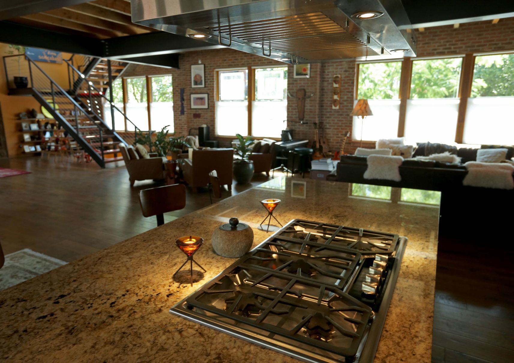At home: Don and Phyllis' Benton Park loft